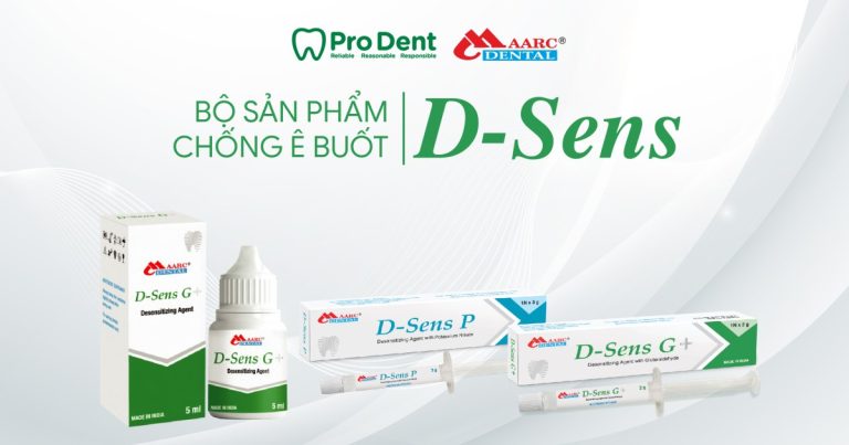 Tổng quan bộ sản phẩm chống ê buốt D-Sens của Maarc Dental