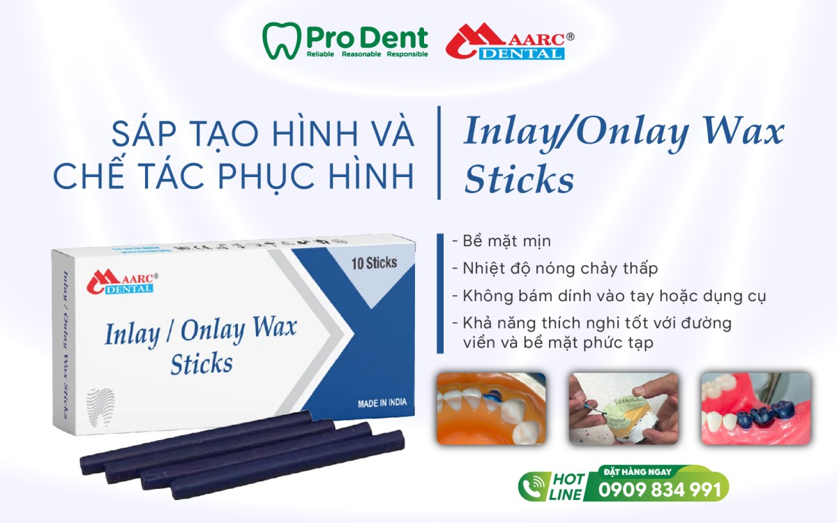 Ưu điểm nổi bật của sáp tạo hình Maarc Inlay/Onlay Wax Sticks