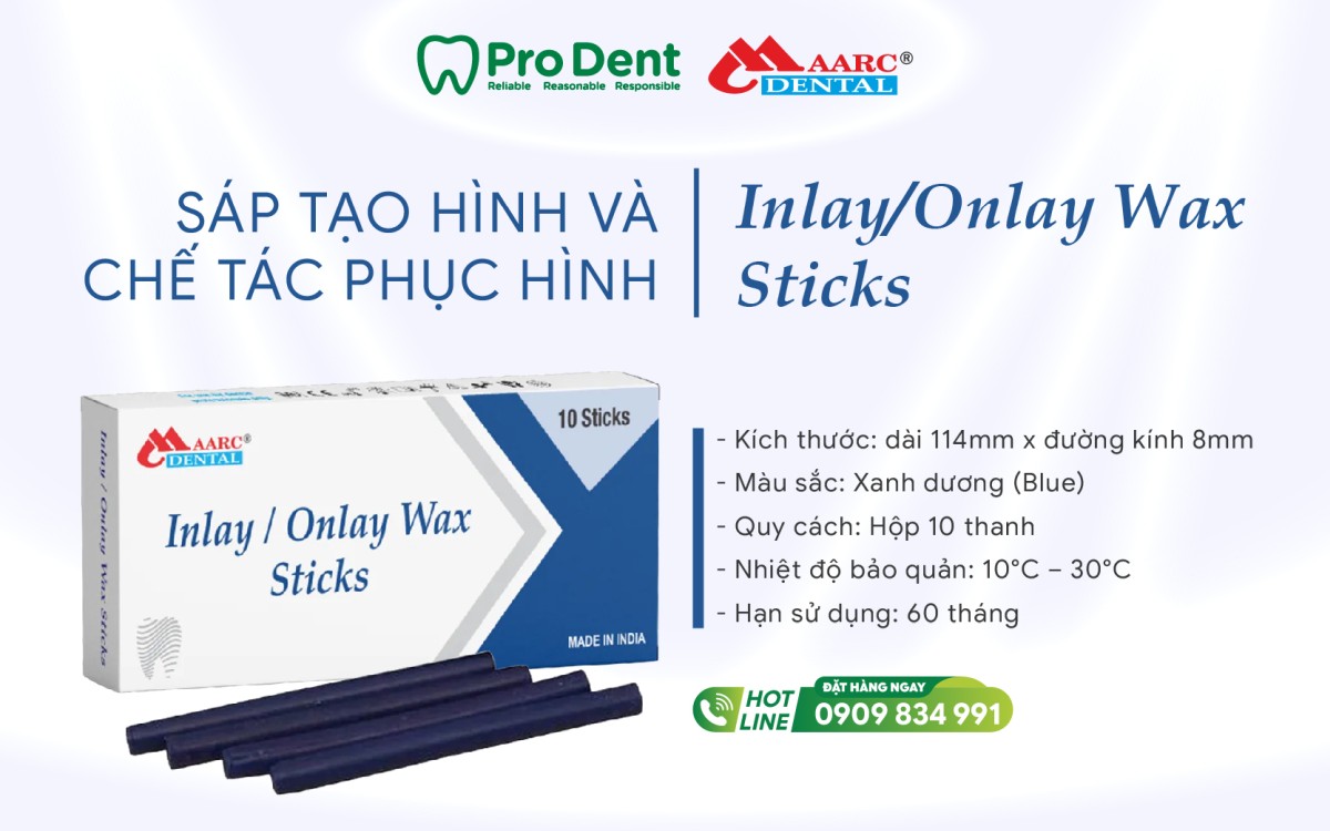 Ứng dụng của sáp tạo hình inlay/onlay trong labo nha khoa
