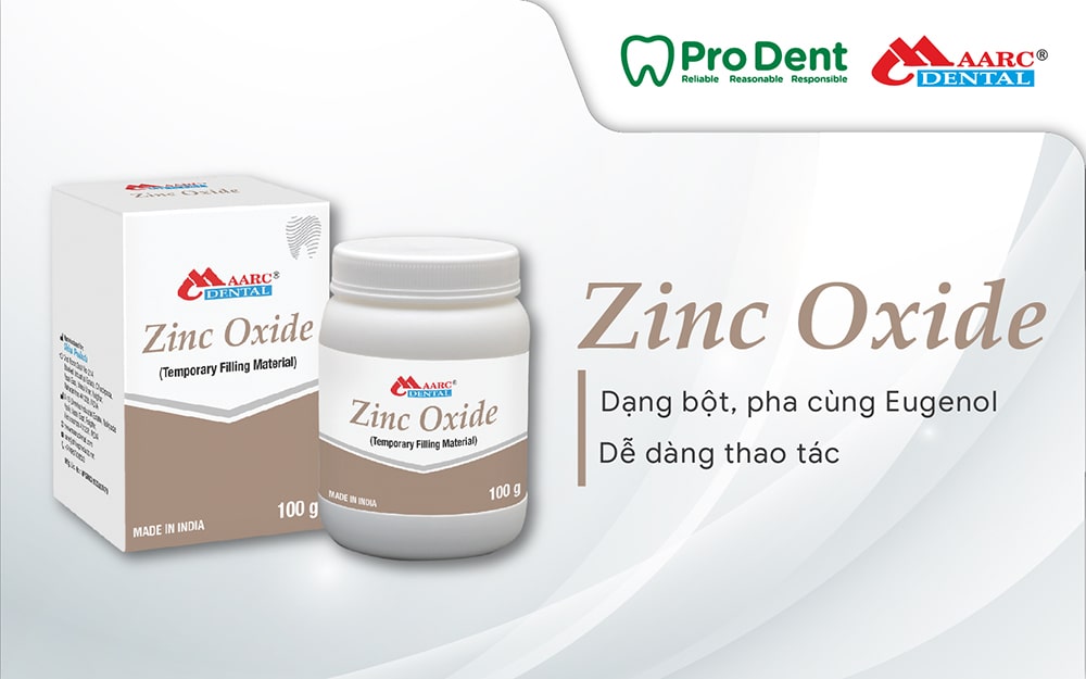 Zinc Oxide – Vật liệu trám tạm truyền thống pha cùng eugenol