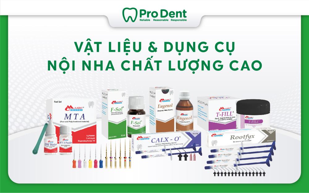 Nâng cao chất lượng điều trị nội nha với vật liệu chính hãng tại Prodent

