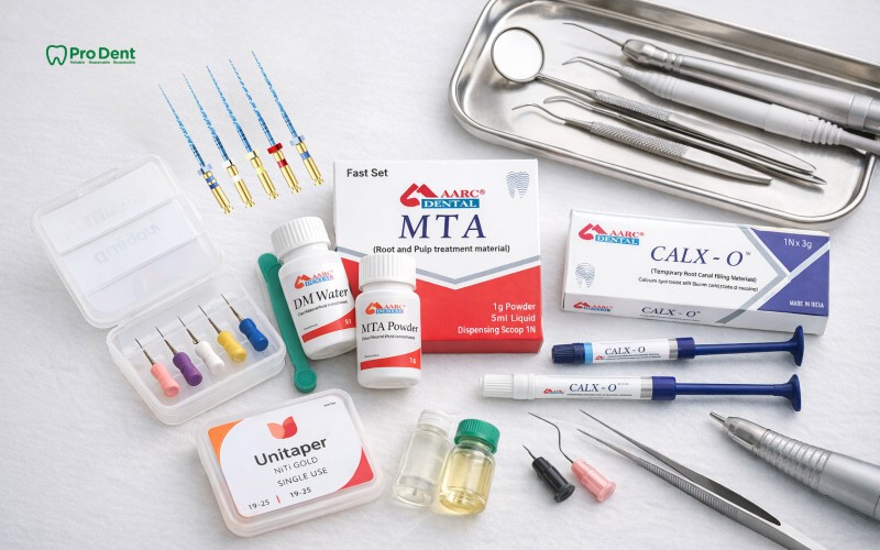 Vật liệu & dụng cụ điều trị nội nha tại Prodent – Lựa chọn đáng tin cậy cho nha sĩ