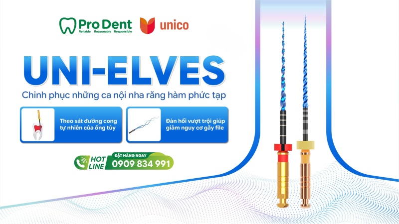 Uni-Elves Blue – Trâm tạo hình ống tủy cho răng hàm