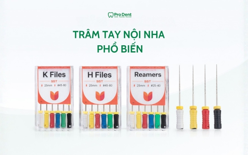 Phân loại trâm tay nội nha phổ biến
