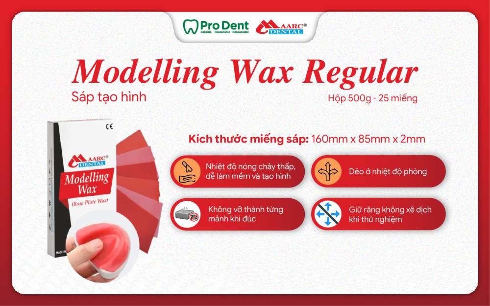 SÁP TẠO HÌNH MODELLING WAX REGULAR – THIẾT YẾU TRONG PHỤC HÌNH THÁO LẮP
