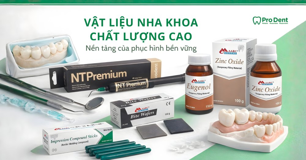 Vật liệu nha khoa chất lượng cao trong phục hình răng